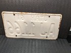 1961 Utah License Plate        aj 1166 