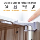 10pcs Cabinet Locks Child Safe Protection Latches Baby Proof Lock Drawer Door
