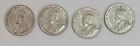 5 Cents 1922 - 1930 Canada Au 4 Pc Lot