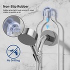 Shower Caddy Hanging With Door Hook - Split Design For Handheld Showerheads 