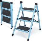 3 Step Ladder  Folding Step Stool For Adults  Lightweight Aluminum Step Ladder 