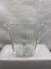 Vintage Rodney Kent Hammered Aluminum   Glass Creamer Pitcher   Butter Dish