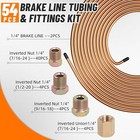 2 Sets 25 Ft 1 4  Brake Line Tubing Assortment Kit With 54 Pcs Brake Line 