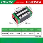 1pcs   Hiwin Silver Linear Guide Slider Hgh35ca High Assembly Standard Slider
