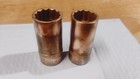 2pc Berylco  Becu 3 8  Drive  Non-sparking Deep Sockets  12-pt  7 8   13 16  