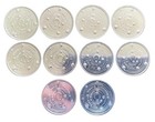 Turkey 10 Coins Set Planets Solar System 1 Kurus Commemorative Unc World Coins