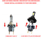 For Suzuki Gsx1300r Hayabusa 1999-2019 Led Motorcycle Headlight 8000k Blue Bulb