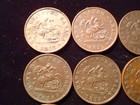 12 Bank Of Upper Canada Half 1 2 Penny Tokens