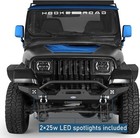 Offroad Mid Width Front Bumper W winch Plate For Jeep Wrangler Yj Tj