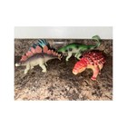 Lot Of 4 Dinosaur Toy Figures Assorted Colors Dinosaurs Ages 3-4   4-7