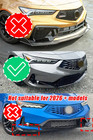 For 2023-2025 Acura Integra Tr-style Gloss Black Front Bumper Lip Side Skirt Kit