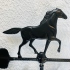 Cast Aluminum Running Horse Weather Vane Black Finish