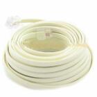 25ft Feet Rj11  Modular Telephone Extension Cable Phone Cord Line Wire Beige