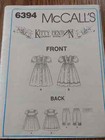 Vintage Victorian Dress Sewing Pattern Sailor Collar Bloomers Sz 10 Mccalls 6394