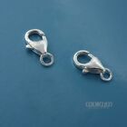 2 Sterling Silver 7 X 12mm Lobster Claw Clasps Plus 4 7mm Open Jump Rings  33244