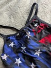 Tyr One Piece Swimsuit Womens Sz 34 Swim Suit Red White Blue Usa Flag