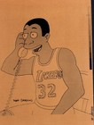 Leafdesk Press Photo   1991 Animated Magic Simpsons Tv Show Magic Johnson 9x11in