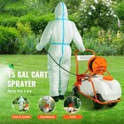 Battery Powered Lawn Sprayer Cart Sprayer 15 Gal Tank W  Wheels 0-90 Psi
