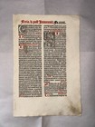 1521 Roman Missal Folio Book Leaf Woodcut Illustration Of Jesus Christ