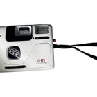 Vivitar Focus Free 35mm Point And Shoot Camera 35c1  White  Vintage 