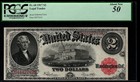 1917  2 Legal Tender Fr 60 Red Seal Horse Blanket D84442749a Pcgs 50  bej 