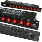 Emb Ebw10 10 Outlets Rack Mount Power Supply Ac 110v 220v Outlet Surge Protector
