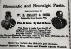 Old Advertising Tray Quack Medicine Rheumatic Neuralgic Made From Worms  Frogs 