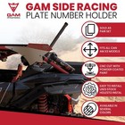 Gam Can Am Maverick X3 2017-25 Side Racing Number Plates Holder Pair Tan Red