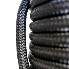 New 7 16   11mm  X 100  Double Braid Static Line  Safety Rope  Black