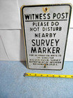 Vintage Survey Marker Sign Us Geological Dept of Interior Wash  Dc 6x10 In-s337a