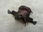 Oversized Large Breyer Model Horse Accessory Western Leather Saddle Dark Brown