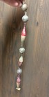 Japan Mercury Glass Icicle   Round Hand Painted Bead Garland - 4 Strands