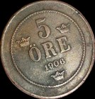 Lot Of 13 Copper Coins Of Sweden Denmark And Norway 1858-1906