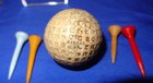 Record Vintage Antique Golf Ball 4 Vintage Golf Tees  Display Of Golf History