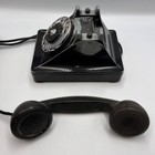 1940 Bell System Western Electric Antique Black Rotary Dial Table Telephone
