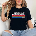 Jesus King Retro Vintage Design T-shirt