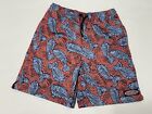 Vineyard Vines Swim Trunks Boys Size Large Orange With Blue Fish  sho1406z5 