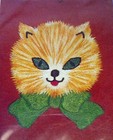 Vintage Kitty Sew Art International Machine Embroidery Kit For Zigzag Machine