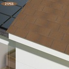 21pcs Grey Roofing Shingles 2 7mm Thickness Rectangular Roofing Shingles Modern