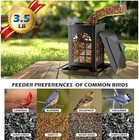 Wild Bird Feeder Squirrel Proof Metal Bird Seed For Outside Hanging
