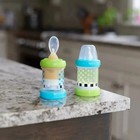 Sassy Baby Food Nurser Set Of 2 Count Cereal Feeder 4oz Bottles Nipple Spoon Kid
