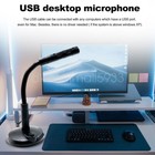 Usb Computer Mini Condenser Microphone Stand Recording Mic For Pc Desktop Laptop