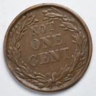 1863 Civil War Token Cwt Indian Head   Not One Cent