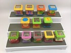 Fisher Price Peek A Boo Sensory Blocks Lot Of 12 Food Letters Animals Pie Carrot