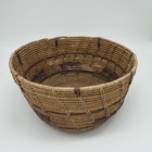Antique Hupa  Basket  Finely Woven Geometric 7 5  W  4 5    Tall From Walla Walla