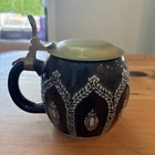 Vintage D  mler   Breiden 1713 German Beer Stein 1 2l Pewter Lid Art Deco