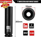 1  Drive 33mm Extra-deep Impact Socket  8-inch Long  6-point  Metric  Cr-mo