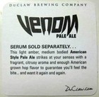 Venom Pale Ale Beer Coaster  Mat  Duclaw Brewing Co   Maryland 2011 Issue