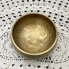 Tibetan Singing Bowl 3 5  Solid Brass Hand Hammered For Yoga And Meditation