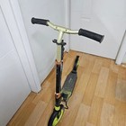 Basic Kick Scooter With Fluorescent Wheels  Adjustable Stand  Safe Brake